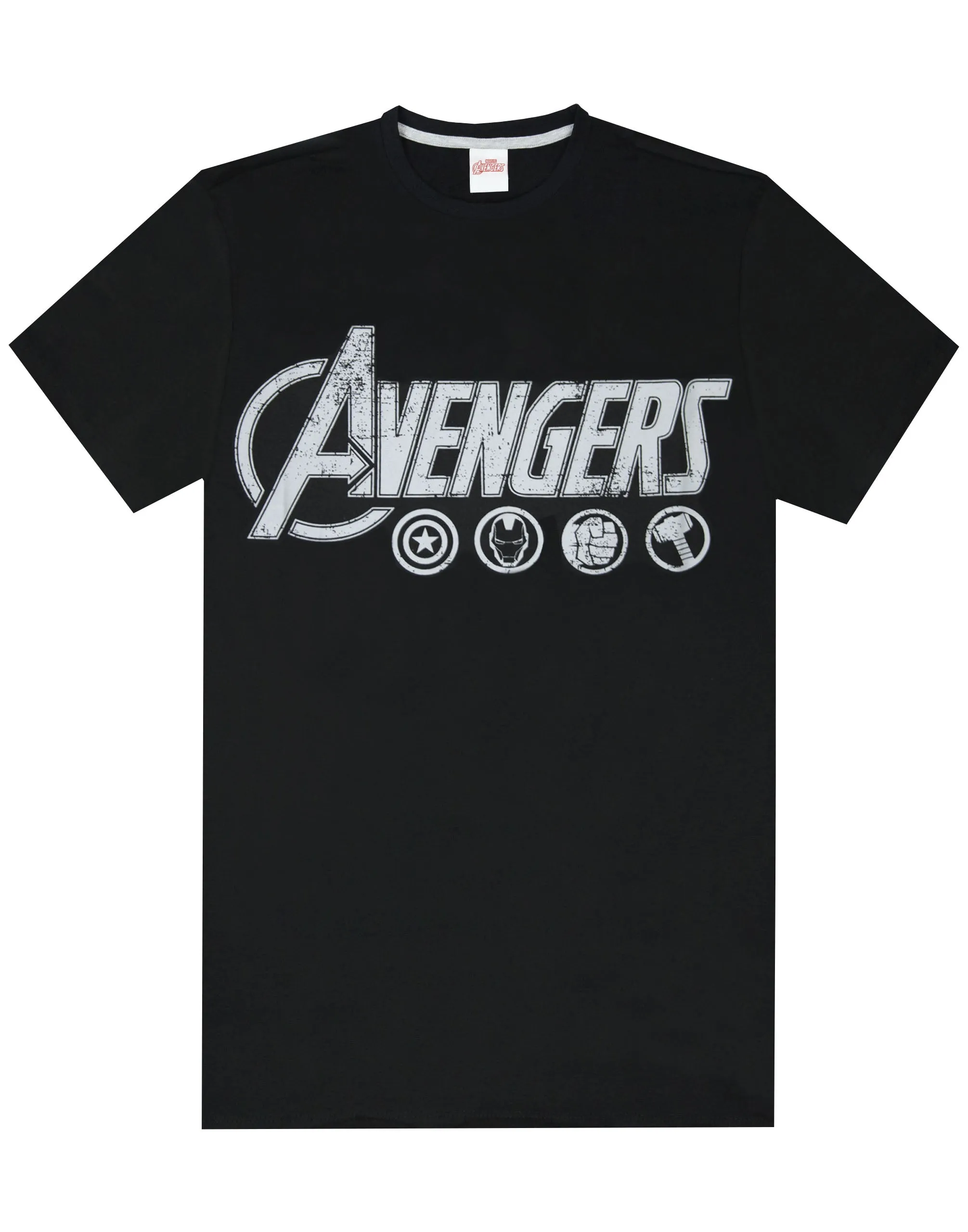 The Avengers Logo Marvel Men's Lounge Pants & T-Shirt Pyjama Set