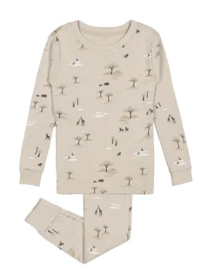 The Serengeti Pajama Top & Bottom Set - KIDS