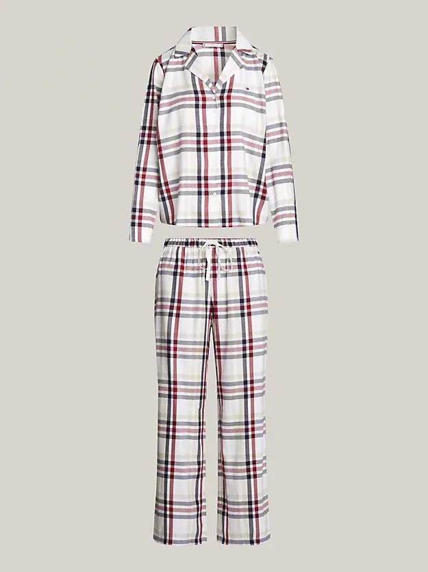 Tommy Hilfiger Women's Original PJ Set - Heritage Check Ivory