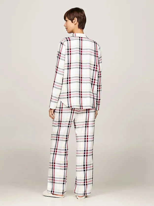 Tommy Hilfiger Women's Original PJ Set - Heritage Check Ivory