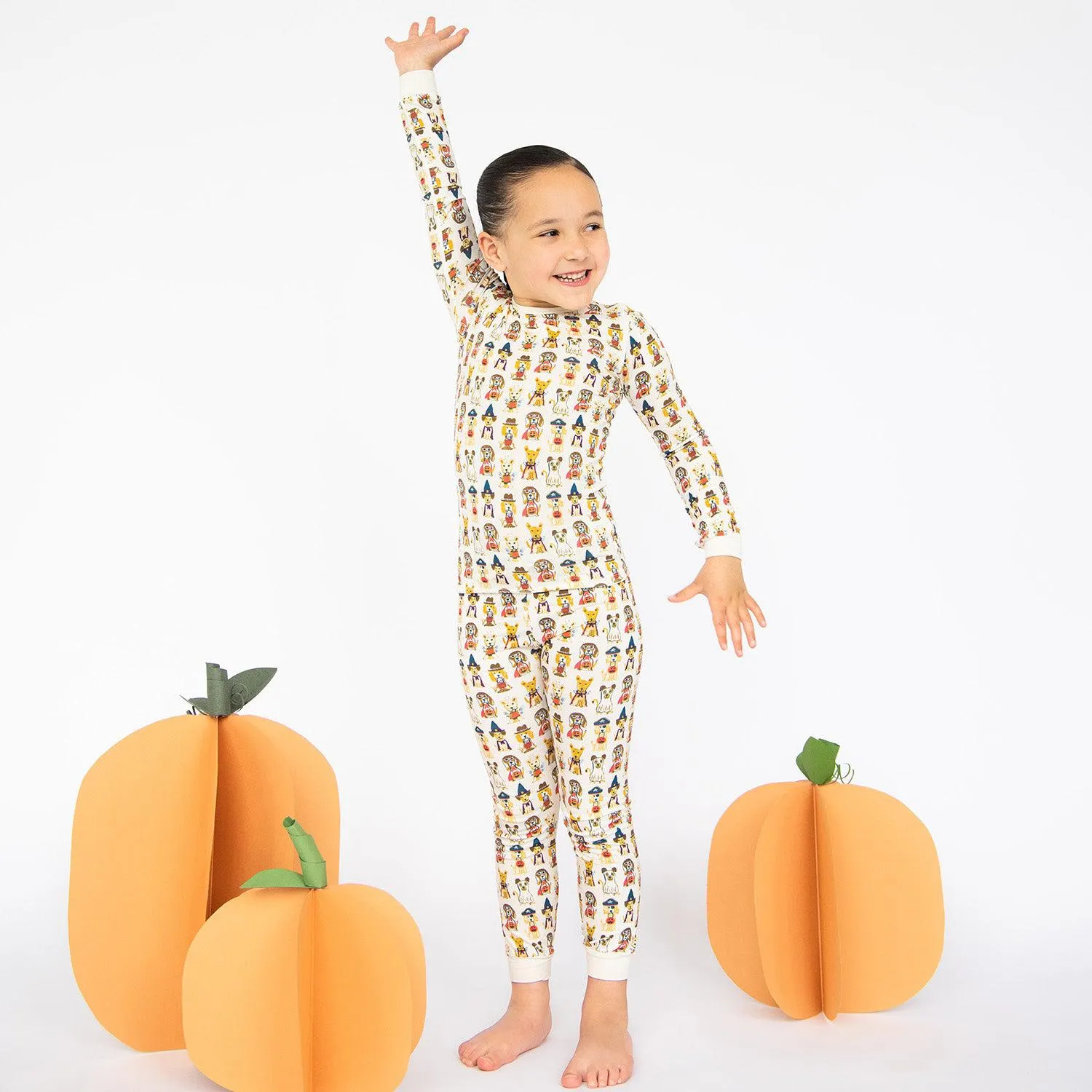 tricks or treats modal magnetic no drama pajama long sleeve set