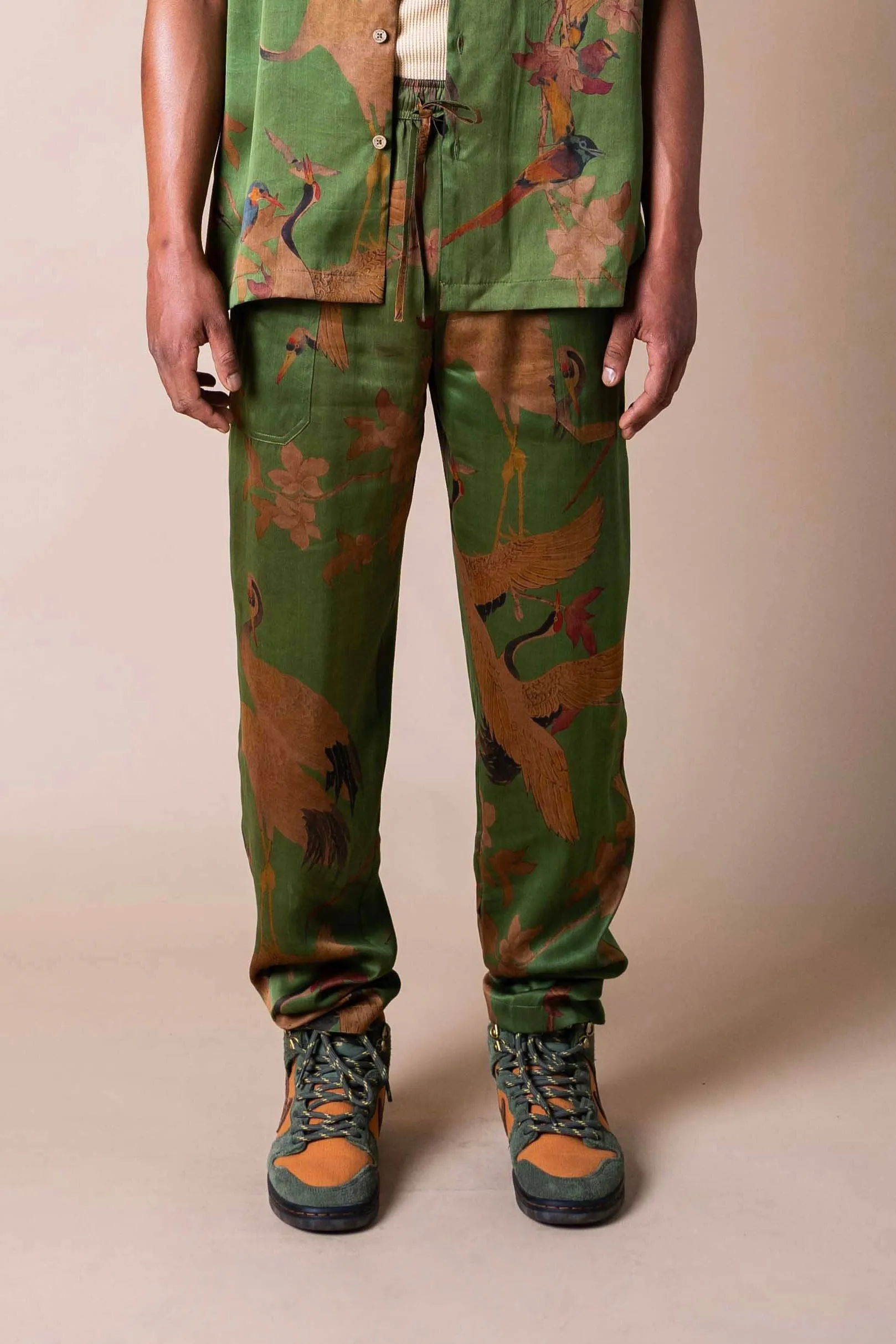 Verdant Cranes Lounge Pant