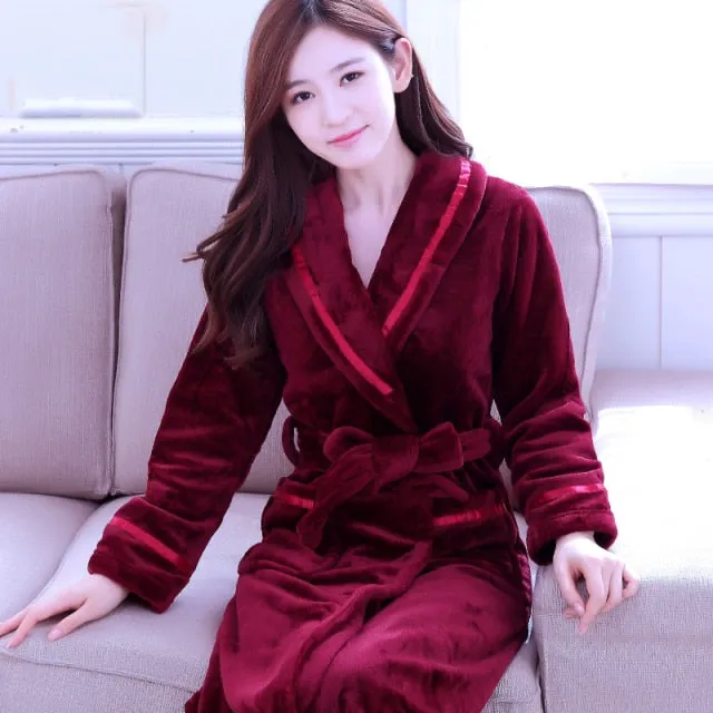 Women Coral Fleece Robe