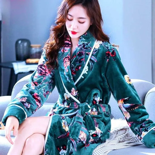 Women Coral Fleece Robe