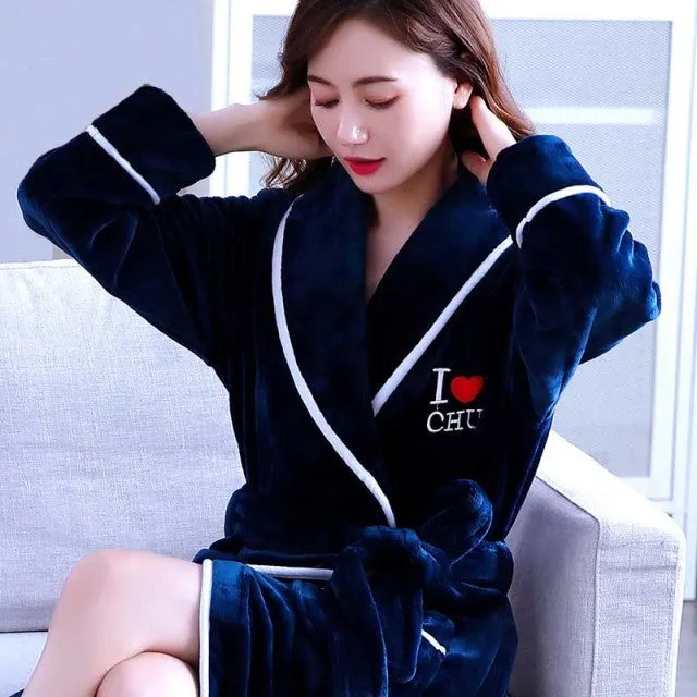 Women Coral Fleece Robe