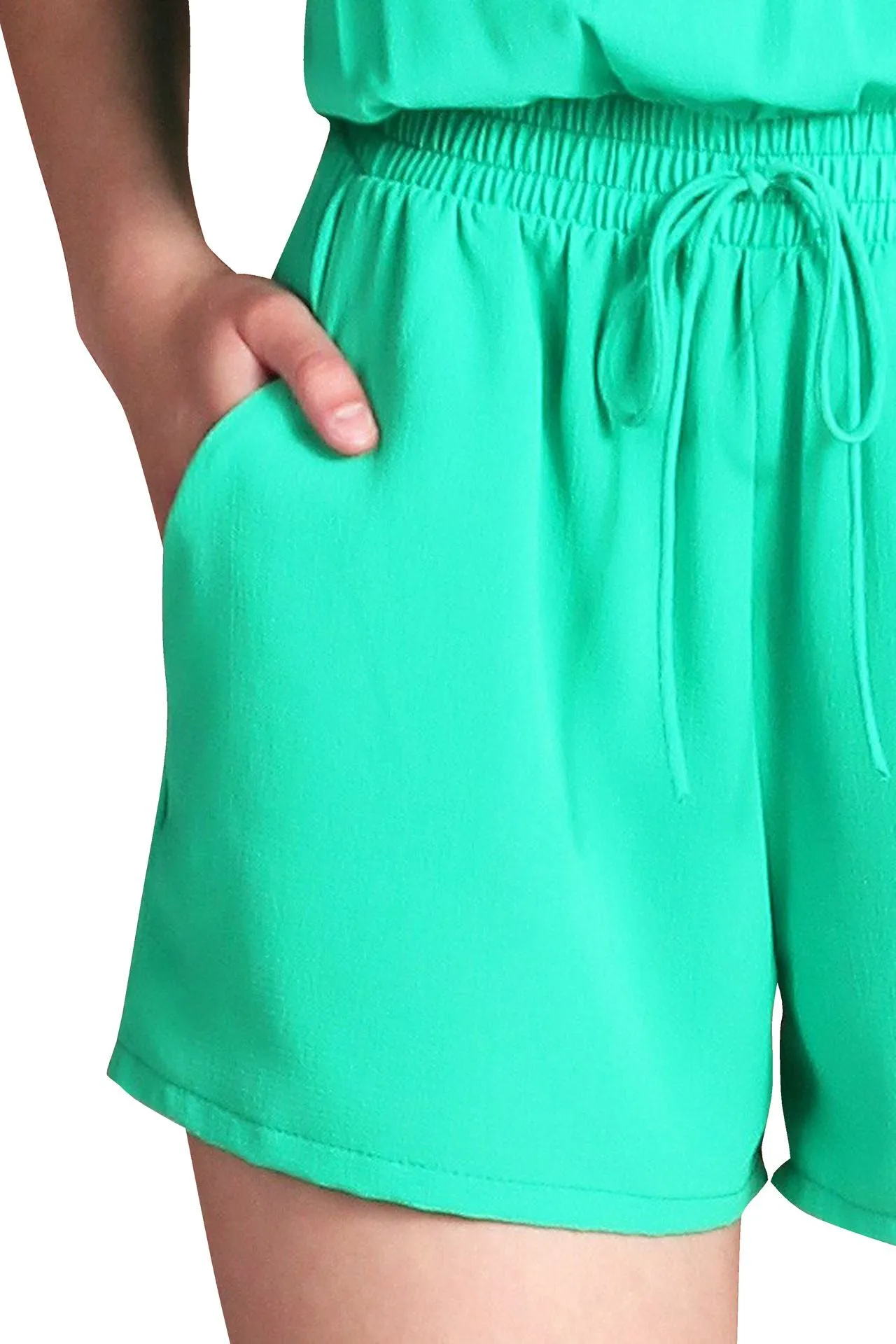 Women Shorts in Green