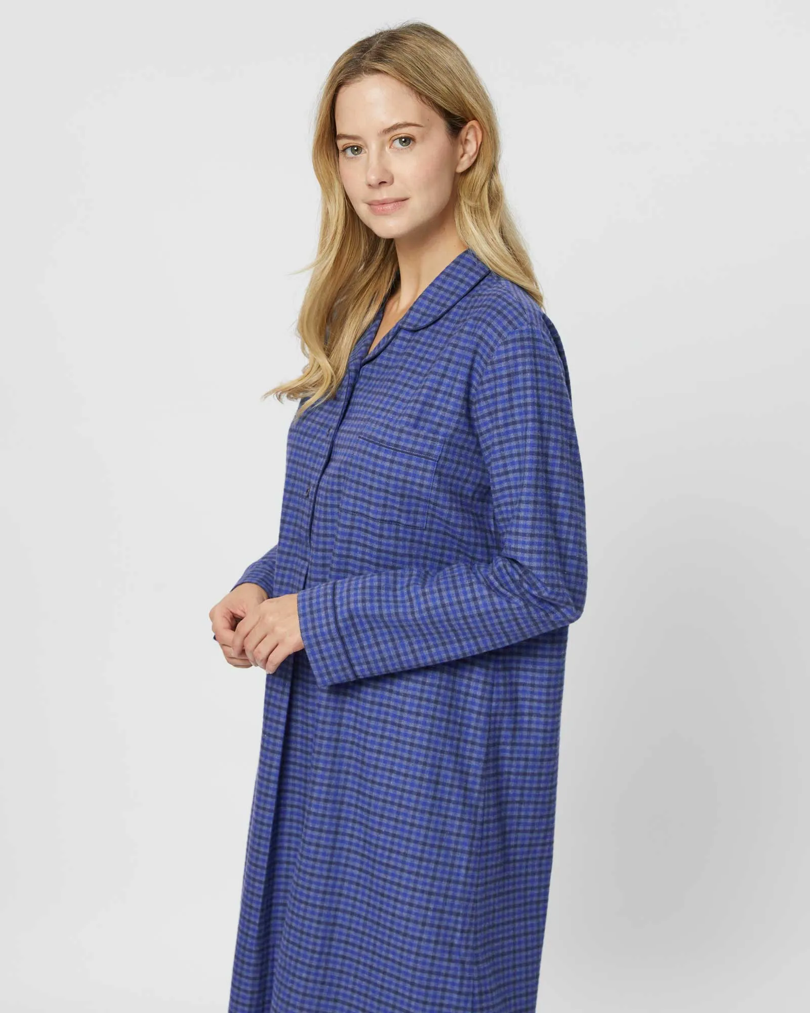 Women's Brushed Cotton Nightshirt - Winsford Check