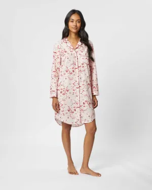 Women's Classic Cotton Nightshirt - Cassey Floral