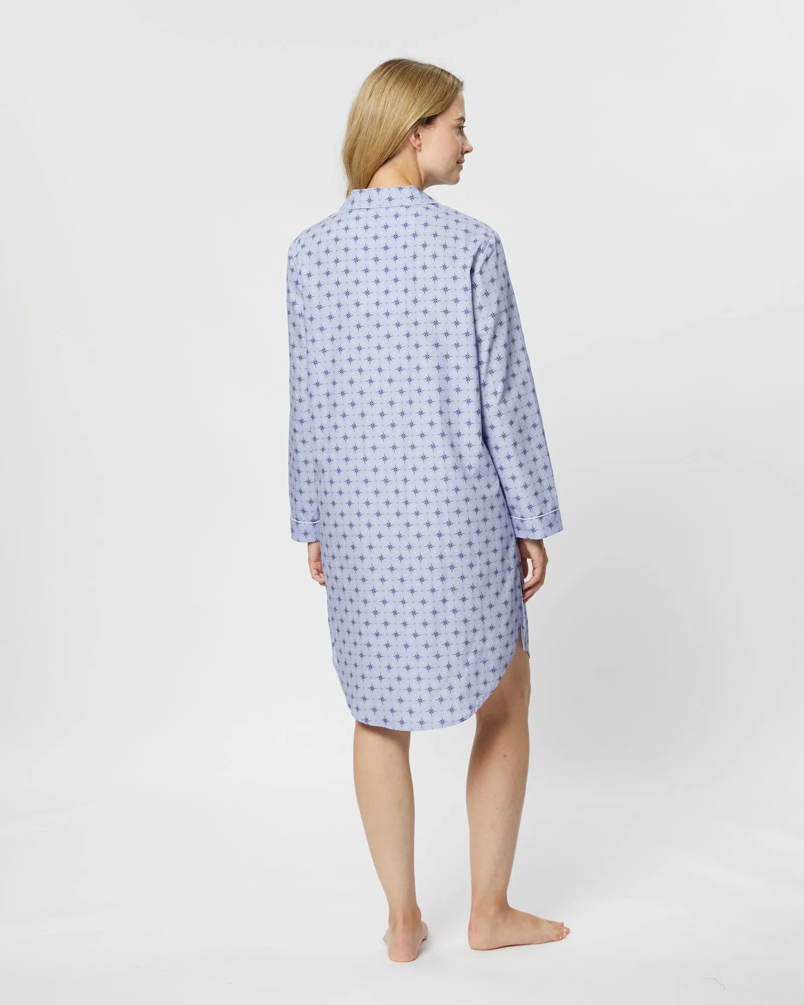 Women's Classic Cotton Nightshirt - Evie Star