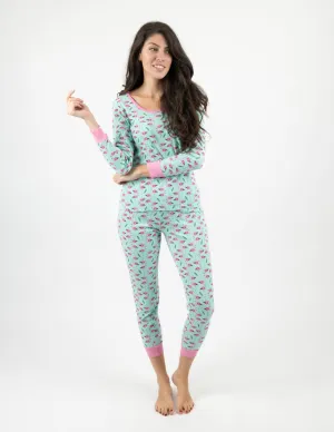 Women's Cotton Flamingo Pajamas