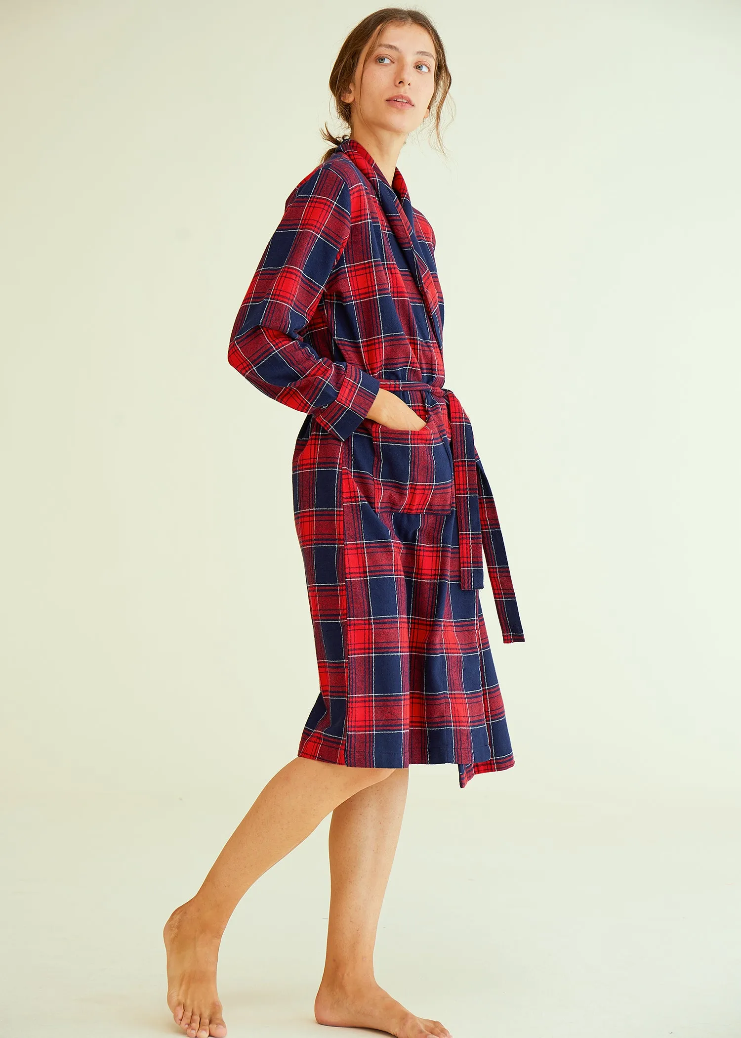 Women's Cotton Flannel Robe