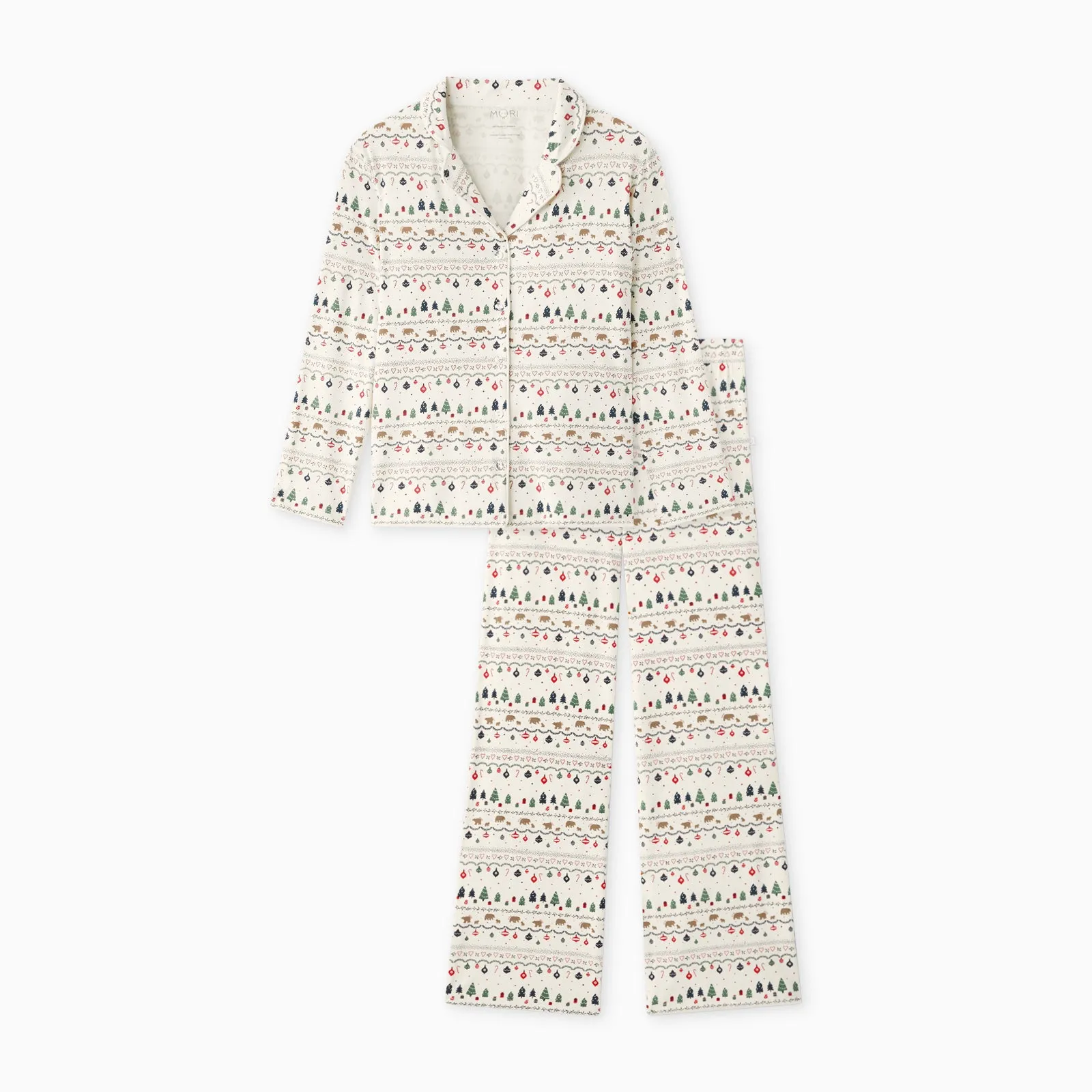 Women's Festive Fair Isle Pajama Set