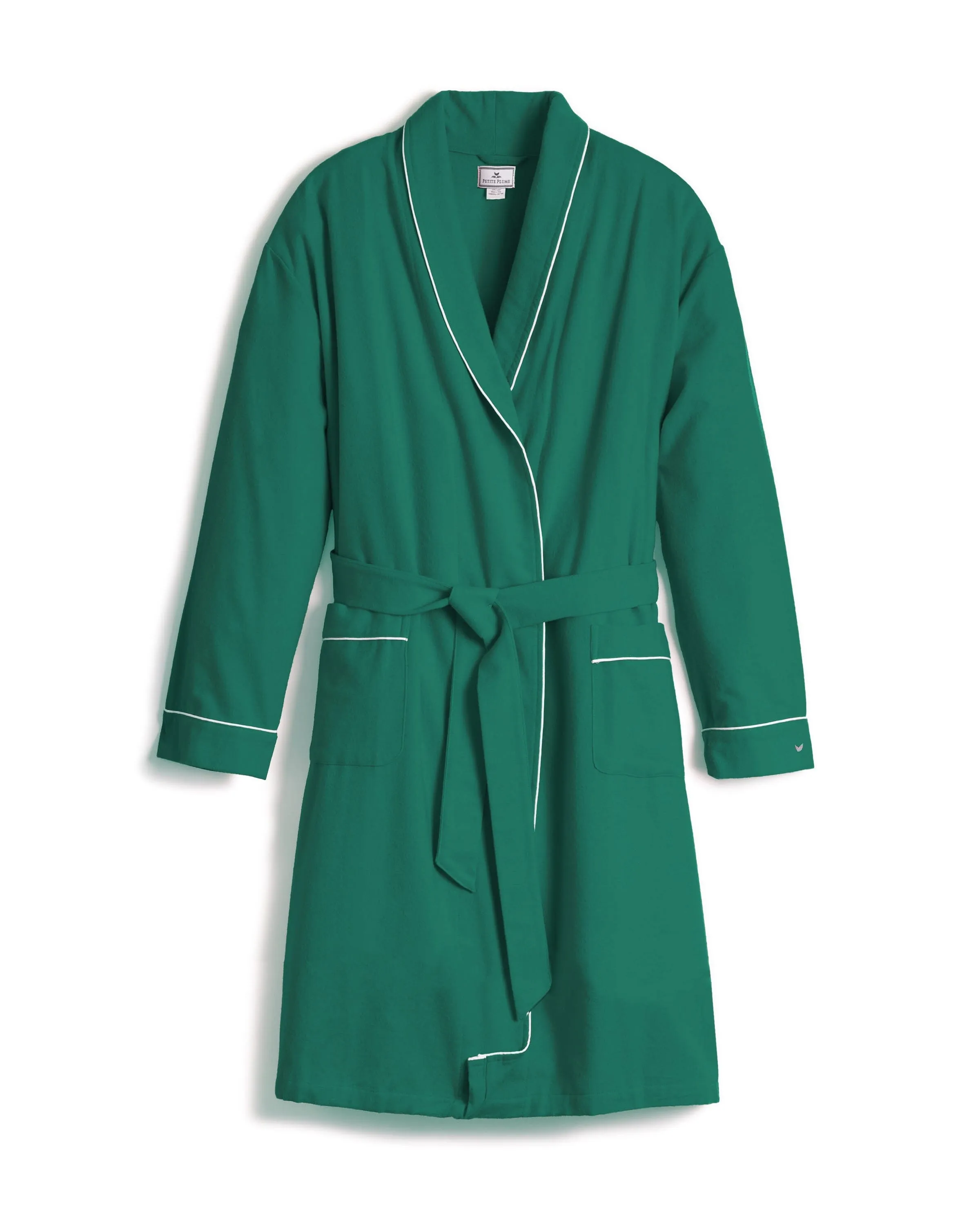 Women's Flannel Robe | Forest Green