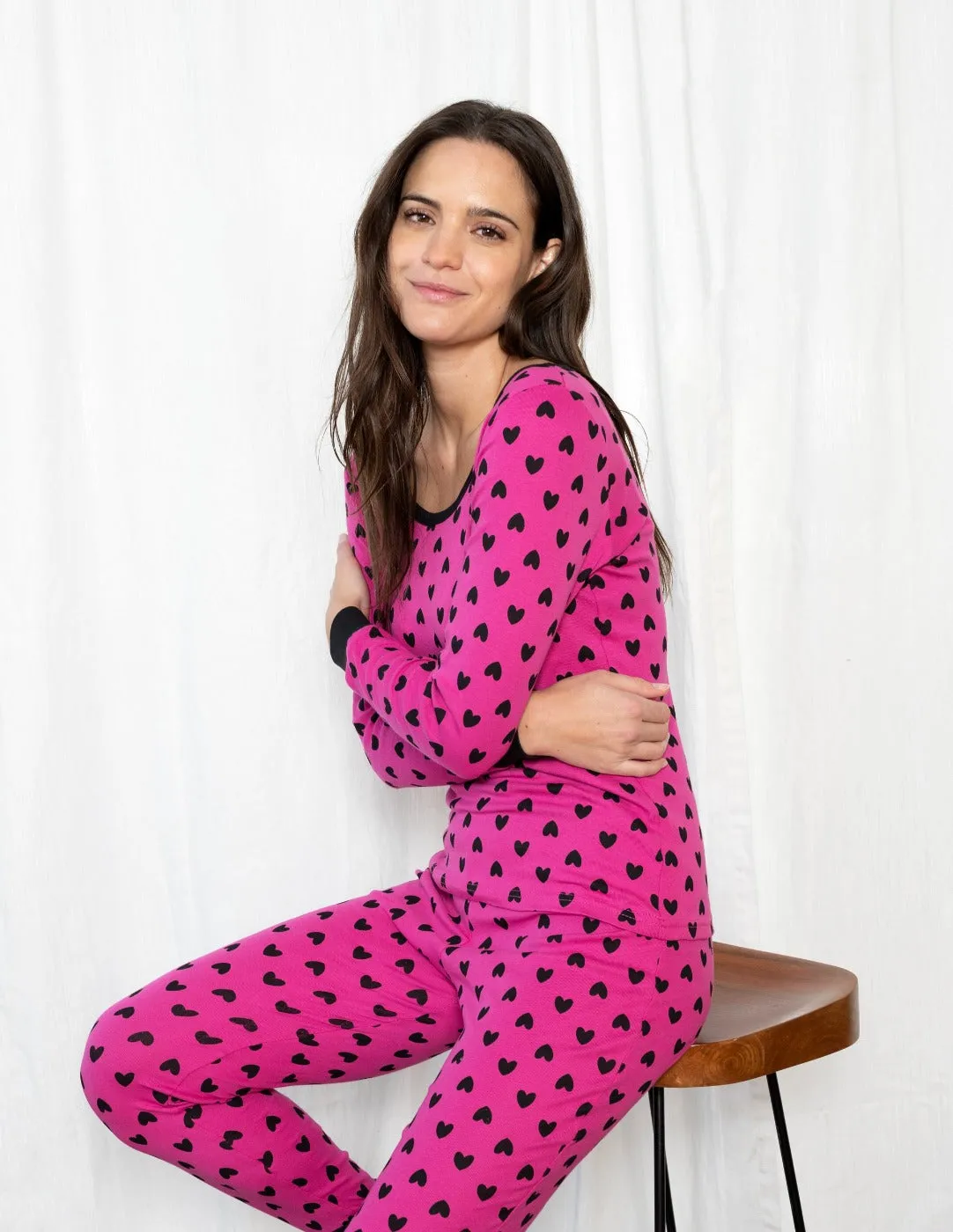 Women's Hearts Cotton Pajamas