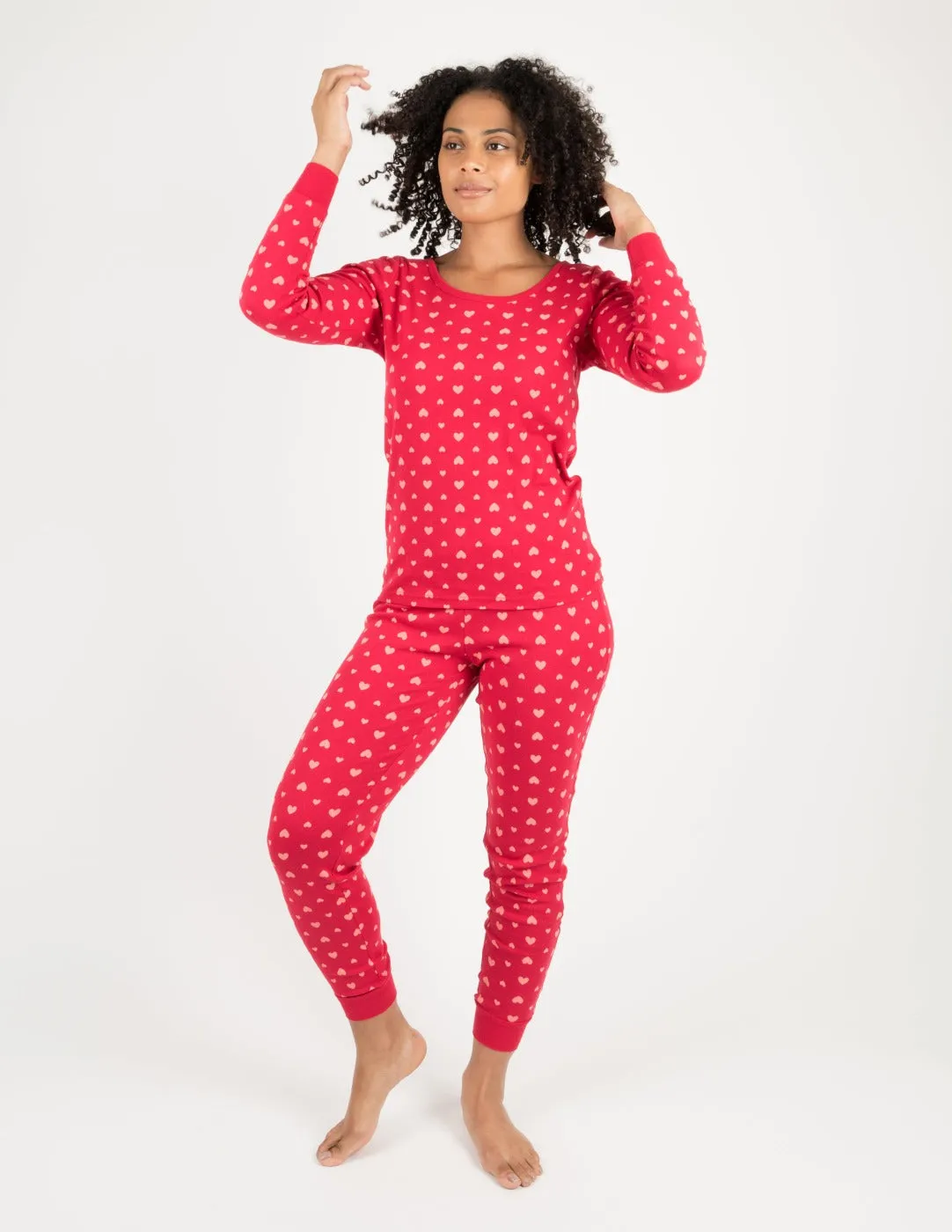 Women's Hearts Cotton Pajamas