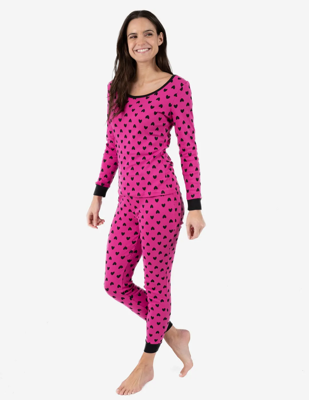 Women's Hearts Cotton Pajamas